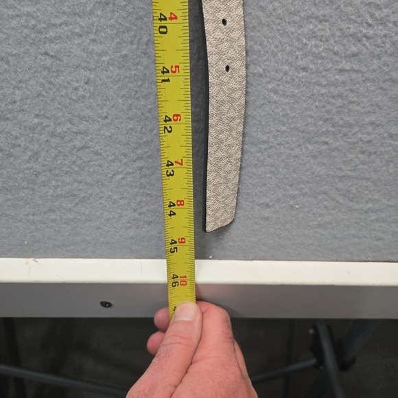 MICHAEL KORS Woman's signature MK logo reversible Belt Vanilla - Large Orig. $48 - Picture 6 of 9